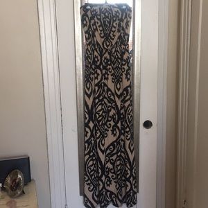 Strapless maxi dress